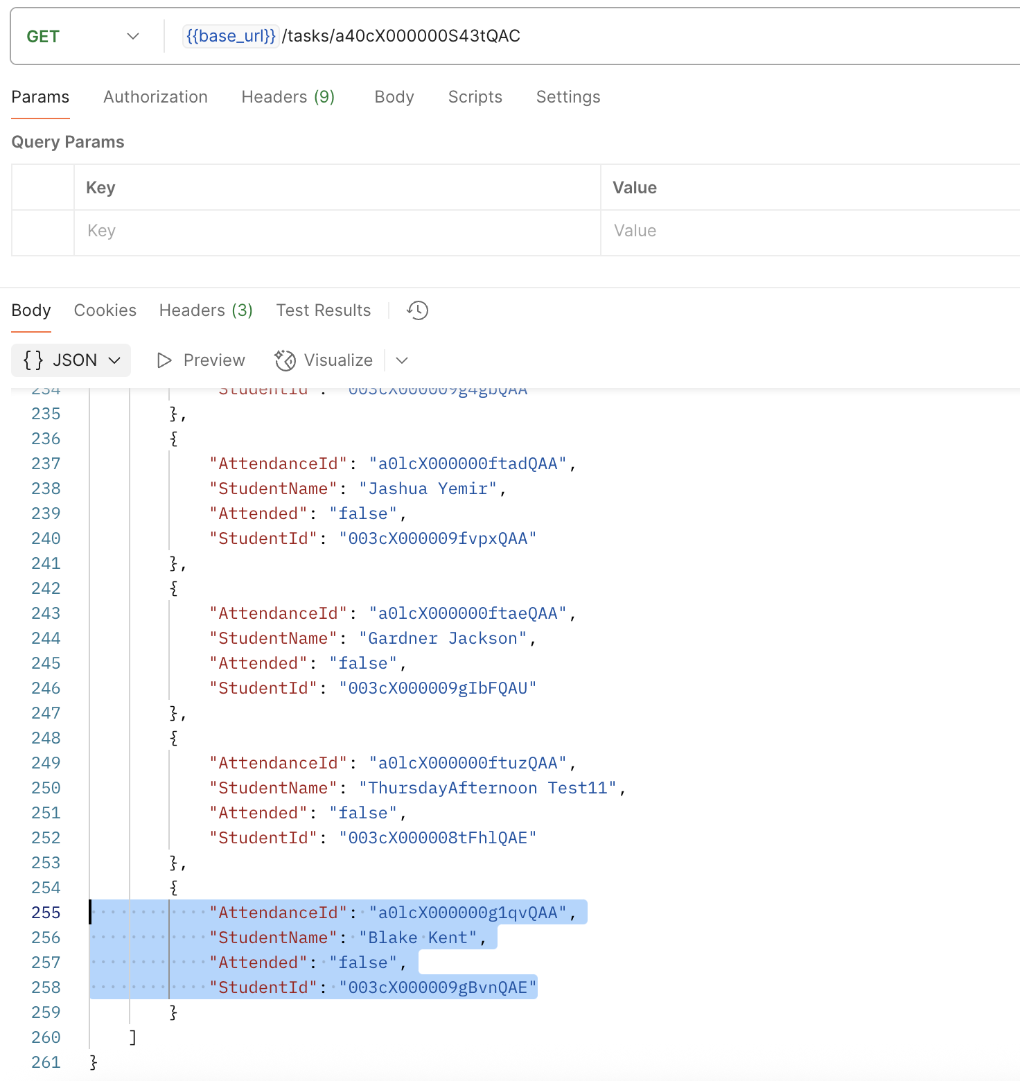 GET task after deletion